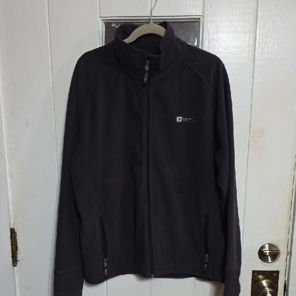 The Black Dog Men's Fleece Jacket Full Zip Pockets Fall/Winter Warm Sz M EUC